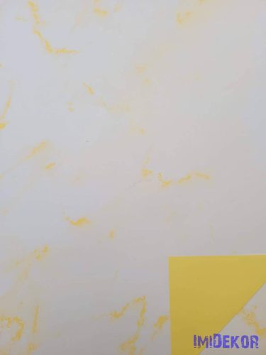 Vízhatlan mintás ív 70x100cm - Márvány mintás - Krém-Sárga
