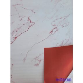 Vízhatlan mintás ív 70x100cm - Márvány mintás - Bordó