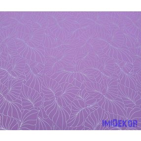Vízhatlan mintás ív 70x100cm - Karcos Leveles - Levendula