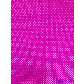   Vízhatlan mintás ív 70x100cm - Pici Pöttyös - Sötét Rózsaszín