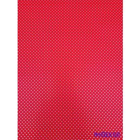Vízhatlan mintás ív 70x100cm - Pici Pöttyös - Piros
