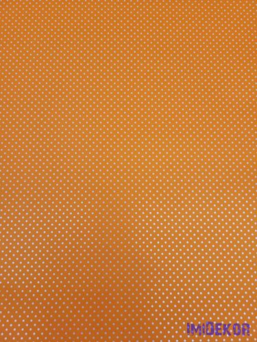 Vízhatlan mintás ív 70x100cm - Pici Pöttyös - Narancssárga