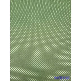   Vízhatlan mintás ív 70x100cm - Pici Pöttyös - Olivazöld