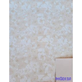 Vízhatlan mintás ív 70x100cm - Hortenzia mintás - Bézs