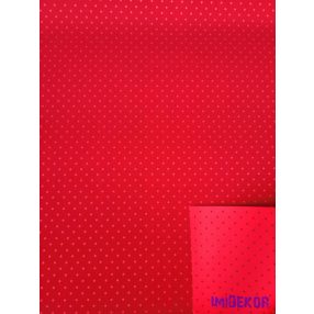   Vízhatlan mintás ív 70x100cm - Pöttyös Kétoldalú - Bordó-Piros