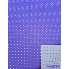   Vízhatlan mintás ív 70x100cm - Pöttyös Kétoldalú - Levendula-Fehér