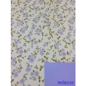 Vízhatlan mintás ív 70x100cm - Barackvirágos - Kékes