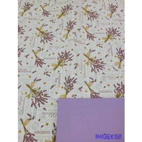   Vízhatlan mintás ív 70x100cm - Levendula mintás - Levendula
