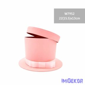 Kalap doboz 22x13 cm - Rózsaszín