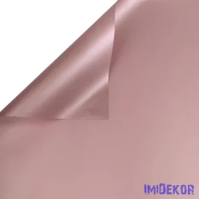   Selyemfényű fólia ív 53 x 53cm, 20db - Világos rose gold