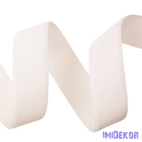 Bársony szalag 22mm x 10m - Ekrü