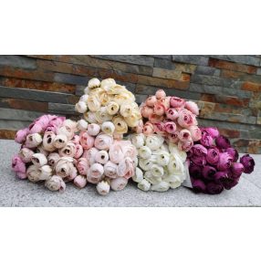 Boglárka, peónia, ranunculus csokrok