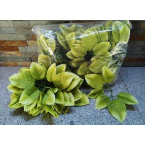 Selyem és mű zöldek, levelesek, díszítők, rezgők